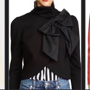 Alice + Olivia Black Bow Accent Jacket